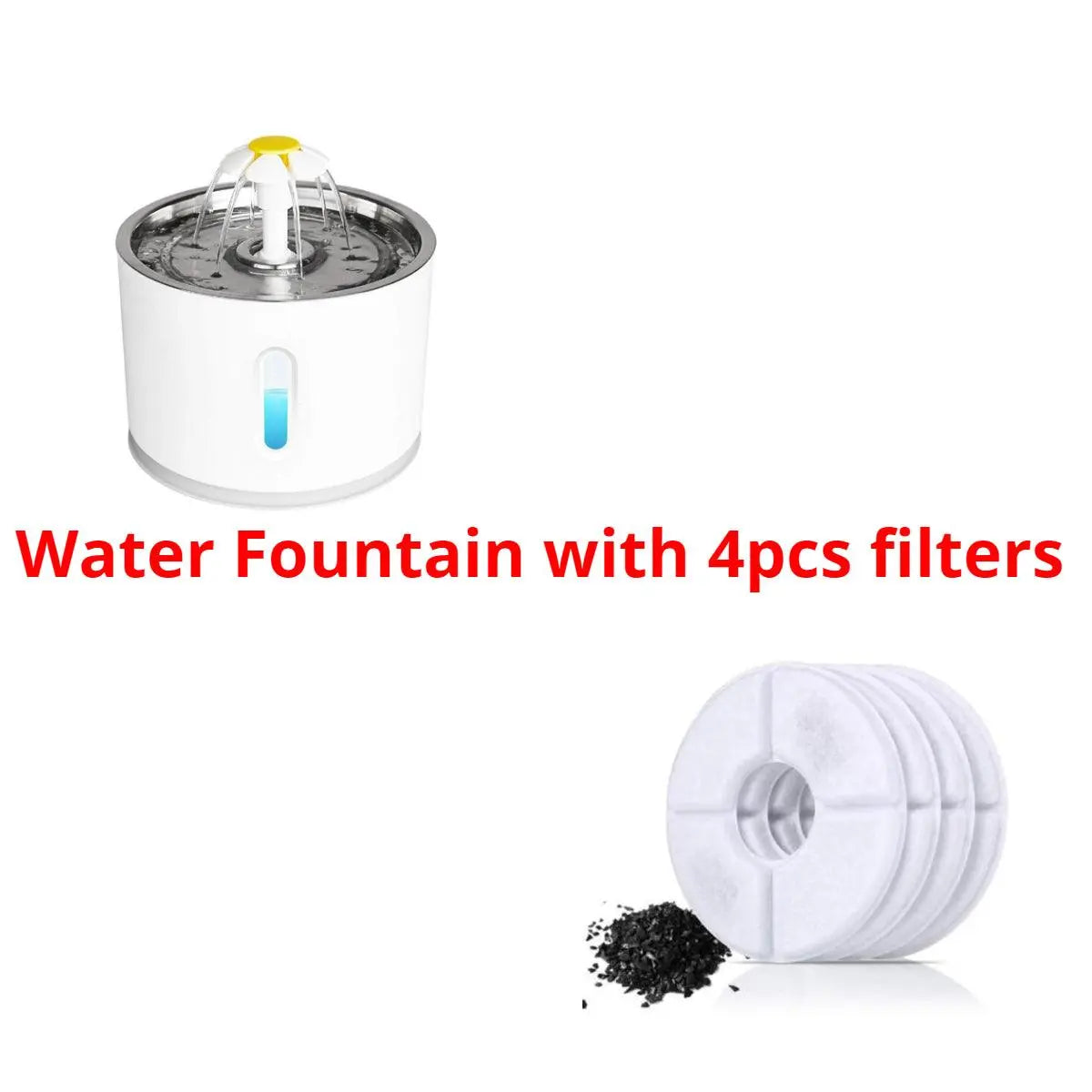 Automatic Pet Cat Water Fountain With LED Lighting USB Dogs Cats Mute Drinker Feeder Bowl Drinking Dispenser - Posadas