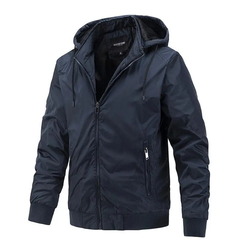 Men's Detachable Hooded Jacket Casual Sports Thin Cotton Jacket - Posadas