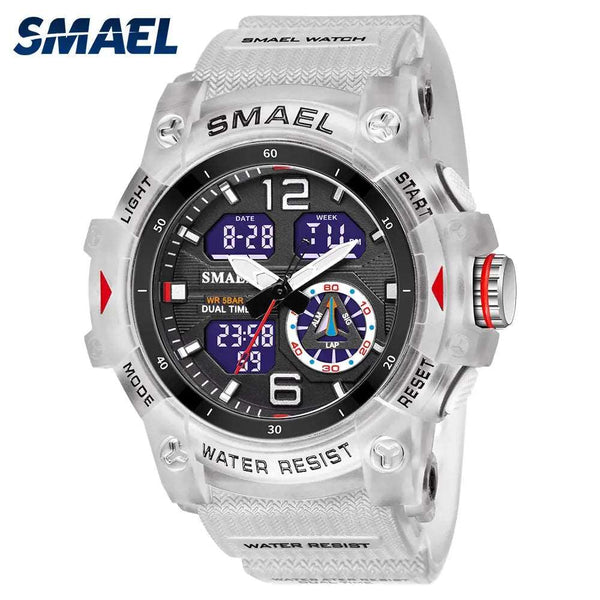 Military Watch Quartz Wristwatches Sport 50M Waterproof Alarm Clock Light Analog Digital Male Clocks 8007 Mens Watches Digital Posadas